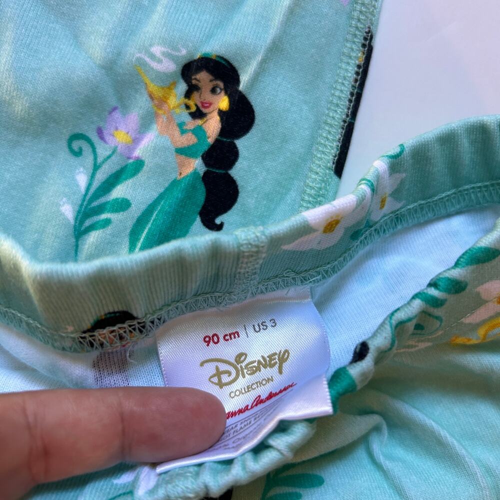 Hanna Andersson Disney Princess Jasmine Pajamas 90 - Picture 3 of 4